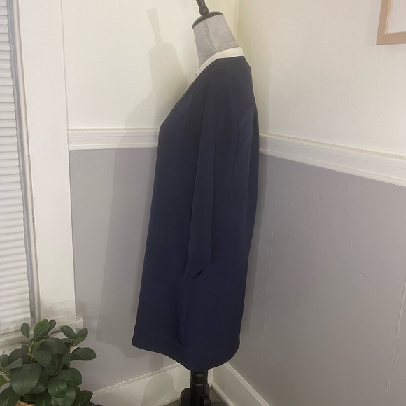 J. Crew Navy Shirt Dress - Picture 3 of 8